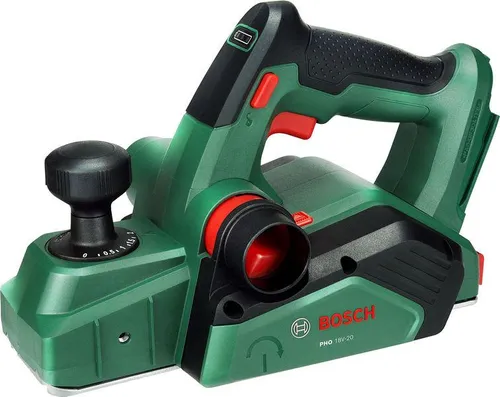 Bosch Home and Garden PHO 18V-20 Akku-Hobel - Elektrohobel mit Woodrazor Einmessersystem für müheloses Hobeln. Geringes Gewicht und kompaktes Design sorgen für flexibles Handling. Kompatibel mit Bosch 18V POWER FOR ALL-Akku.