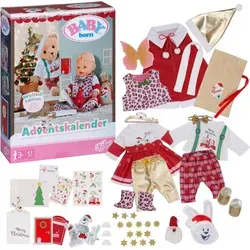 BABY born Adventskalender mit 24 Überraschungen - Puppenbekleidung mit 24 Überraschungen, inklusive 2 Outfits und hochwertigem Zubehör für abwechslungsreiches Spielvergnügen.