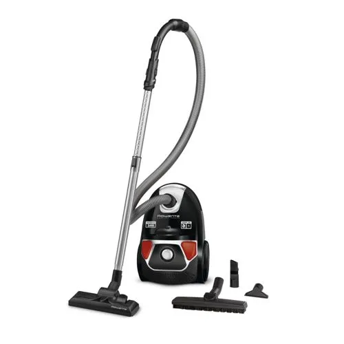 Rowenta Compact Power RO3955EA Staubsauger - Staubsauger (Zylinder-Vakuum, 3 l) mit hocheffizientem Hygienefilter, ideal für Teppich- und Hartbodenreinigung. Leicht, wendig und mit 8,8 m Aktionsradius für stressfreies Saugen.