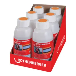 Rothenberger ROPULS ROCLEAN - Reinigungschemie für Radiatorenheizsysteme - Effektive Reinigungschemie für Radiatoren, bleibt nicht im System und reicht für 100 l Inhalt. Ideal zur Beseitigung von Ablagerungen und Verkrustungen.