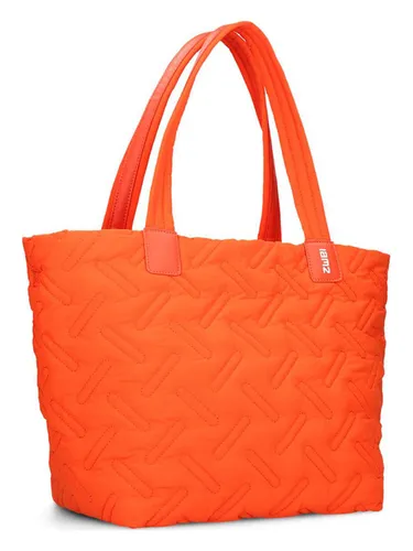 ZWEI Damen Puffer Tasche Cleo CL200 - Ultraleichter Shopper in Papaya - Damen-Schultertaschen: Die CLEO CL200 überzeugt mit wasserabweisendem, robustem Material und zusätzlichem Gurt für flexibles Tragen.