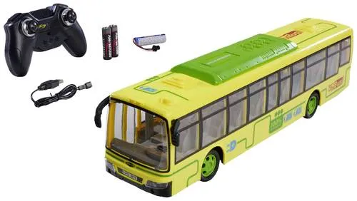 Carson Modellsport 500404282 City Bus RC Modellauto - RC-Modelle: Der Electric City Bus bietet stundenlangen Fahrspaß mit bis zu 60 Minuten Akkulaufzeit und ist ideal für Einsteiger.