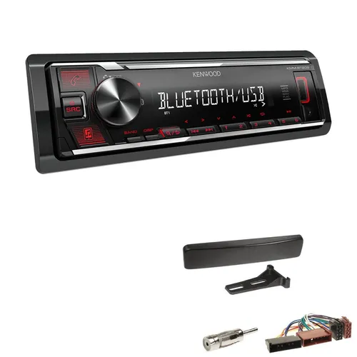 Kenwood 1-DIN Autoradio Bluetooth USB AUX für Ford Focus I 1998-2004 schwarz - Praktisches 1-DIN Autoradio für Ford Focus I (1998-2004) mit Bluetooth, USB und AUX-Anschluss. Ideal für Musik-Streaming und Freisprechanrufe, sorgt für ein angenehmes Fahrerlebnis.