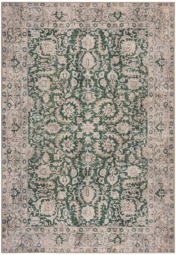 FLAIR RUGS Teppich Beau Floral - Waschbarer Kurzflor-Teppich - Charmanter Blumenmuster-Teppich, 2 mm hoch, waschbar in der Maschine, ideal für vielbeschäftigte Haushalte und haustierfreundlich.