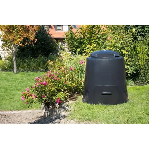 ECO-Komposter 280 Liter ohne Boden schwarz von Garantia - Kompostbehälter aus robustem Material, ideal zur umweltfreundlichen Abfallverwertung und für einen gesunden Garten.