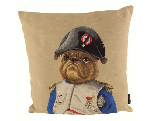 Mars & More Gobelin Kissen Sir Napoleon Bulldogge 45x45 cm - Das Mars & More Gobelin Kissen Sir Napoleon Bulldogge (45x45 cm) vereint Kunst und Komfort. Mit hochwertiger belgischer Gobelinstickerei bringt es einen charmanten Akzent auf Ihr Sofa oder Ihren Sessel.