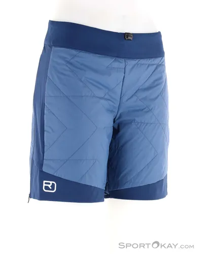 Ortovox Swisswool Piz Boe Shorts Women Sea Surface (L) - Wanderhosen für anspruchsvolle Skitourengeherinnen, extrem leicht und winddicht, bieten optimale Performance und stylische Pixeloptik.