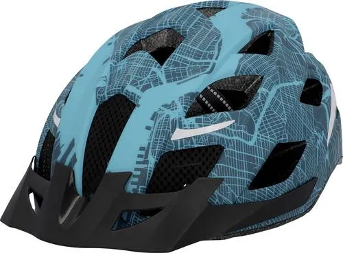 FISCHER Fahrradhelm PROLINE Urban Plus New York S/M - Bunt - Fahrradhelm mit optimaler Passform und innovativem Ratschenverschluss. Sicherheit und Komfort vereint in modernem Design, inklusive Rücklicht für gute Sichtbarkeit.