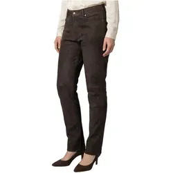 Maddox Damen Lederhose Pauletta - Lammnubuk in Braun Größe 40 - Elegante Damen Lederhose aus hochwertigem Lammnubuk. Mit drei Vordertaschen und zwei Gesäßtaschen, ideal für den Alltag. Pflegehinweis: Lederspezialreinigung.