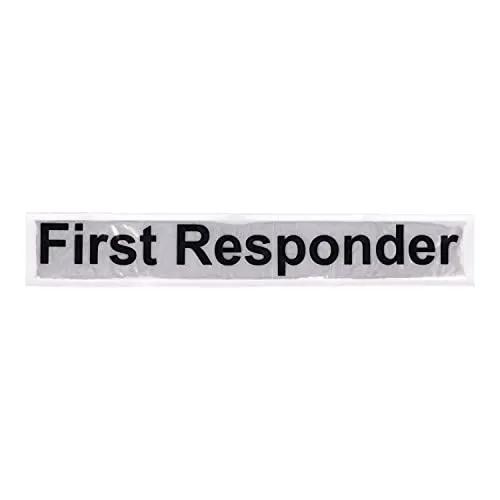 RescPol Rückenschild First Responder - 30 x 5cm - weiß