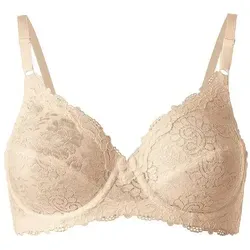 Triumph Bügel-BH Compliment W - Elegante Spitze in Hellbeige - Zeitloser Bügel-BH aus leichter, transparenter Spitze für optimalen Tragekomfort. Ideal für den Alltag, mit schmalen Trägern und klassischem Rückenteil.
