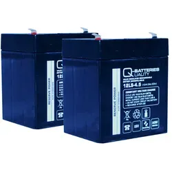 Q-Batteries Ersatzakku für Treppenlifte und Patientenlifter 24V 4,5Ah (2 x12V)
