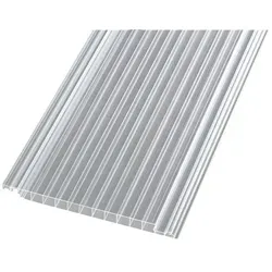 Gutta Polycarbonat-Hohlkammerpaneel Easy Click Plus 200 x 20 cm 16 mm klar - Kunststoffbedachung mit einfacher Klick-Technologie für schnelle Montage und hohe Lichtdurchlässigkeit.