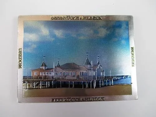 Usedom Seebrücke Premium Souvenir Magnet,Germany Deutschland,Laser Optik !