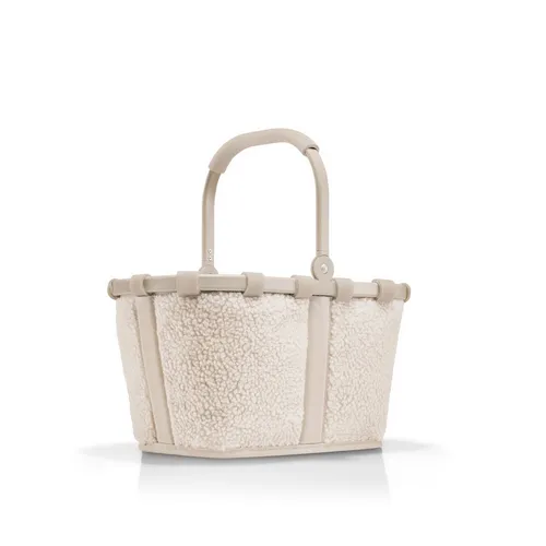 reisenthel Einkaufskorb carrybag XS 5l - Frame Teddy Sand BN1042 - Einkaufsshopper für Kinder, stabiler Aluminiumrahmen und weicher Griff, perfekt für kleine Helfer beim Wocheneinkauf, max. Belastbarkeit 10 kg.