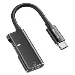 KFZ 2in1 Type-C Adapter Audio-Adapter - MP3-Player Zubehör, vielseitiger 2in1 Adapter für Audio und Datenübertragung, ideal für modernes Auto-Entertainment