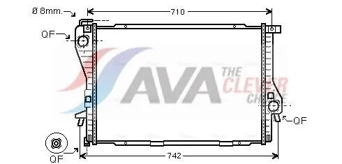 Ava Quality Cooling Kühler BWA2300 - Autoteile mit effizienter Motorkühlung für optimale Leistung und Langlebigkeit Ihres Fahrzeugs.