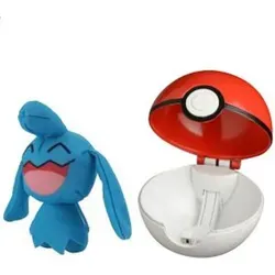 Pokemon Pokeball Action Set mit Plüschfigur Pikachu, Bisasam, Pummeluff, Enton, Isso - Kuscheltiere, interaktives Pokéball Action Set mit Fingerschlaufe für aufregende Pokémon Kämpfe und kuschelweiche Plüschfiguren, ideal für Sammler ab 4 Jahren.