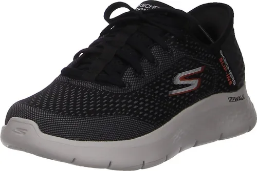 Skechers Slip-Ins: GO WALK Flex - New World 216505-BKOR Herren Sneaker, Schwarz - Sneaker mit Hands Free Slip-ins® Technologie für müheloses Anziehen. Atmungsaktives Mesh-Obermaterial und Air-Cooled Memory Foam Innensohle bieten höchsten Tragekomfort.