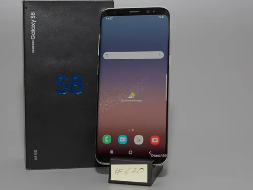 Samsung Galaxy S8 G950 64GB Smartphone Handy - Orchid Grey - Handy ohne Vertrag mit 5.8 Zoll Super AMOLED Display, IP68 spritzwassergeschützt und leistungsstarkem Octa-Core-Prozessor für beeindruckende Performance.