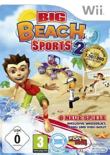 Big Beach Sports 2 für Wii mit Balance-Board Unterstützung - Spaßige Sportspiele für die ganze Familie, ideal für das Wii Balance Board und perfekt für gesellige Spielabende.