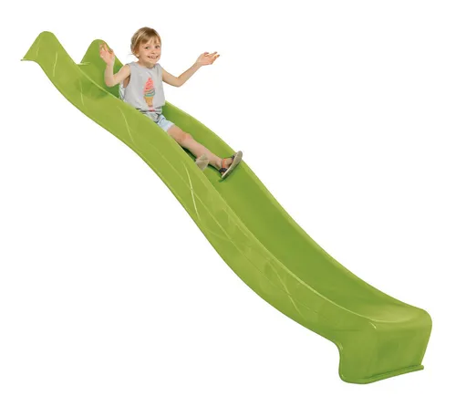 Wendi Toys Kunststoff Rutsche Tsuri | Grün | 290x51 cm - Spielplätze: Strapazierfähige Rutsche aus HDPE, ideal für Stelzenhäuser und als Wasserrutsche nutzbar – für unvergesslichen Rutschspaß!