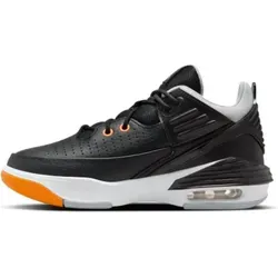 Nike Jordan Max Aura 5 Sneaker - Weiß/Orange - Größe 38 - Die Jordan Max Aura 5 Sneakers vereinen Basketball-Inspiration mit modernem Streetstyle. Dank des strapazierfähigen Obermaterials und der dämpfenden Air-Sole-Technologie bieten sie Komfort und Funktionalität für jeden Tag.
