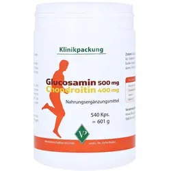 Glucosamin 500 mg + Chondroitin 400 mg Kapseln - Arzneimittel zur Unterstützung der Gelenkgesundheit mit Glucosamin und Chondroitin, fördert die Kollagenbildung für gesunde Knochen und Knorpel.