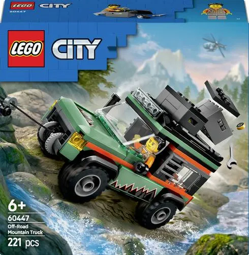 LEGO Offroad Geländewagen - 60447 - Spielbausteine für spannende Abenteuer mit der Seilwinde, ideal für kreative Entdecker und Fahrzeugliebhaber.