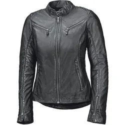 Held Sabira Damen Lederjacke schwarz, Gr. 40 - Motorradjacke aus hochwertigem Schafleder mit 6 Taschen und SAS-TEC® Protektoren für optimalen Schutz und modischen Stehkragen. Ideal für alle Jahreszeiten!