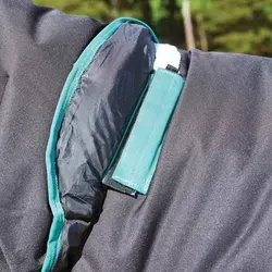 Weatherbeeta Green-Tec 900D Detach-A-Neck Heavy 360g - schwarz/grün, 85 - Winterdecke für Pferde aus 900 Denier PCR, schützt vor Wetter und schont die Meere, da 340 Plastikflaschen recycelt werden. Wasserdicht, atmungsaktiv und mit abnehmbarem Halsteil.