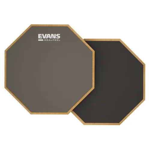 Evans 6" RealFeel Practice Pad - doppelseitig RF6D - Schlagzeug-Zubehör: Doppelseitiges Übungspad aus hochwertigem Holz und Plastik, ideal für realistische Spielübungen und leises Training.