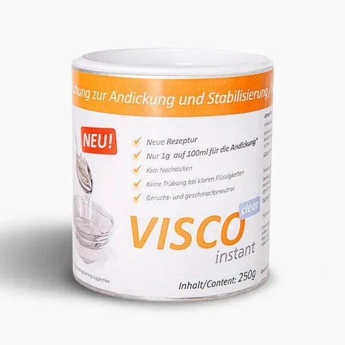 VISCOclear Instant 250g - Andickungsmittel - Nahrungsergänzungsmittel zur schnellen und einfachen Andickung von Speisen, ideal für Menschen mit Schluckbeschwerden.