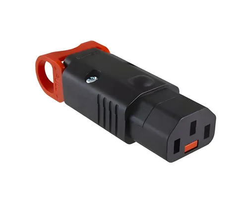 DINIC IEC-LOCK C13 Stecker mit Verrieglung montierbarer Steckverbinder