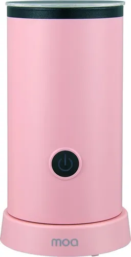 MOA Elektrischer Milchaufschäumer 2-in-1 - Rosa - Genießen Sie Barista-Qualität zu Hause mit dem MOA Elektrischen Milchaufschäumer. Mit 3 Funktionen für perfekten Milchschaum und einer Kapazität von 240 ml, ideal für Cappuccino und Latte Macchiato. BPA-frei und leicht zu reinigen.
