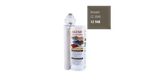 Akemi Colour Bond Farbkleber 250ml, braun CC 2040 - Zwei-Komponenten-Kleber für nahtlose Verklebungen von Kunststein, Naturstein und Keramik im Innenbereich – hohe Klebekraft und in über 50 Farben erhältlich für unsichtbare Fugen.