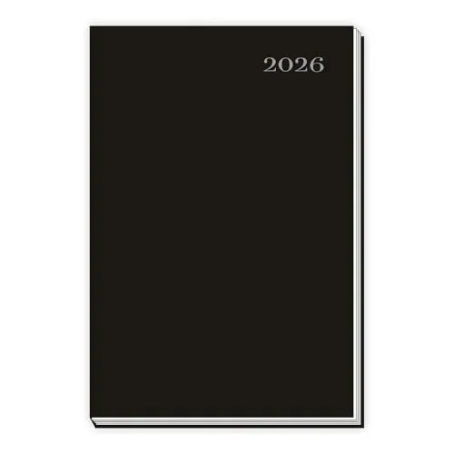 TRÖTSCH - Taschenkalender A6 schwarz 2026: Wochenkalender
