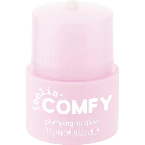 essence feelin' comfy plumping lip glow, Lipgloss, Nr. 01, Transparent, pflegend, schimmernd, vegan, ohne Alkohol, ohne Parabene, ohne Mikroplastikpartikel, 1er Pack (12g)