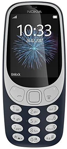 Nokia 3310 2G Mobiltelefon - Simlockfreies Handy mit 2,4 Zoll Farbdisplay, langlebigem Akku für bis zu 31 Tage Standby und benutzerfreundlicher Inseltastatur - der moderne Klassiker.