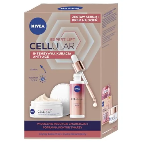 NIVEA 2er Pack - CELLULAR EXPERT LIFT Tagescreme und Serum (1 x 50 ml, 1 x 30 ml)