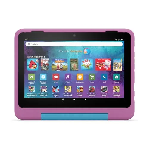 Das neue Kindgerechte Hülle von Amazon für das Fire HD 8-Tablet (nur für Tablets der 12. Generation geeignet), Löwen-Design