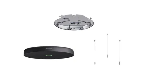 Sennheiser TeamConnect Medium TCC M-S-B - Hochwertiges Deckenmikrofon-Array mit dynamischem Beamforming für exzellente Sprachverständlichkeit in Konferenzräumen bis 40 m².