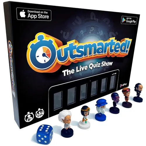Outsmarted The Live Quiz Brettspiel Familienspiel 2 - 24 Spieler Alter 8+