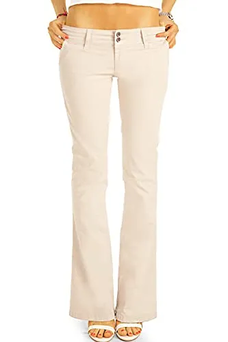 BE STYLED Damen Chinos aus Bio-Baumwolle, beige, Größe 36/S - Elegante BE STYLED Damen Chinos aus hochwertiger Bio-Baumwolle, ideal für den Alltag. Bequem und stilvoll, perfekt für jede Gelegenheit.