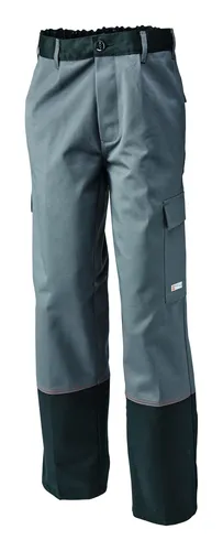 Planam Schweißerbundhose Weld Shield Größe 48 - Robuste Schweißerbundhose in grau/schwarz, ideal für professionelle Schweißer mit hohem Tragekomfort und optimalem Schutz.