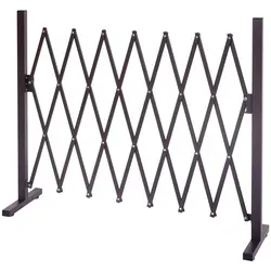 Absperrgitter HWC-B34, Scherengitter ausziehbar für Garten & Tier - Gartenzäune, stufenlos ausziehbar von 31-261 cm, ideal für flexible Absperrungen im Innen- und Außenbereich.