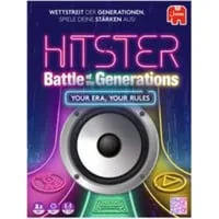 JUMBO SPIELE HITSTER - BATTLE OF THE GENERATIONS - Eigenständiges Partyspiel für 2 oder mehr Spieler, ideal für Musikliebhaber. Spaßige Herausforderungen für Generationen, perfekt für gesellige Abende.