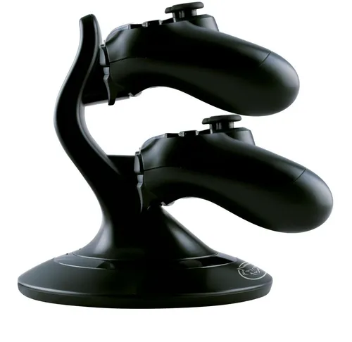 Qware PS4 Controller Ladedock COFI 1453 - Praktische Ladestation für PS4 Controller, bietet Platz für zwei Controller und ermöglicht ein schnelles, kabeloses Aufladen. Ideal für Gamer, die Ordnung und Effizienz schätzen.