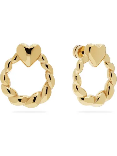 GUIDO MARIA KRETSCHMER Damen-Ohrhänger aus Edelstahl in Gelbgold - Trendige Ohrhänger mit Herz-Applikationen, aus hochwertigem Edelstahl mit IP-Gold-Beschichtung. Ideal für jeden Anlass und perfekt kombinierbar.