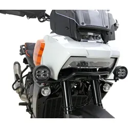 DENALI obere Fernscheinwerferhalterung für Harley-Davidson Pan America 1250 - Robuste Halterung für optimale Lichtausrichtung, passend für die Harley-Davidson Pan America 1250. Ideal für verbesserte Sichtbarkeit bei Nachtfahrten.